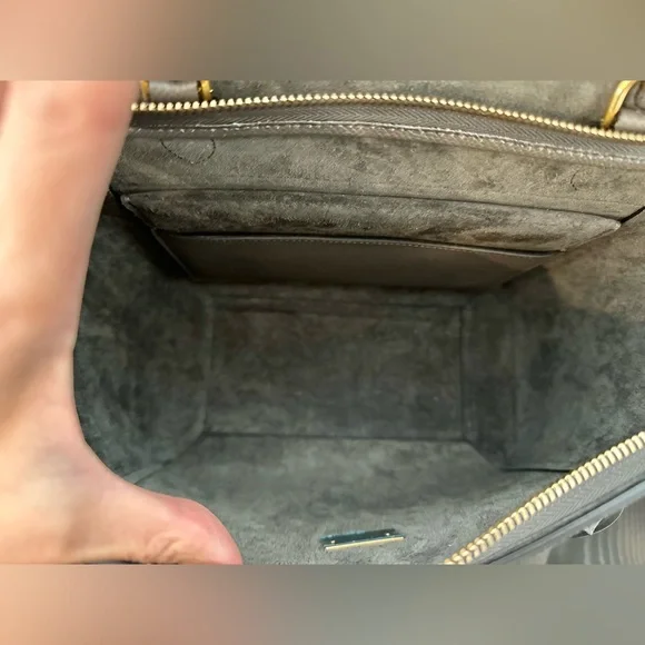 ❤️SOLD❤️ Auth CELINE Micro Grey Belt Bag in Grained Leather 9 x 8 IN - Picture 10 of 16